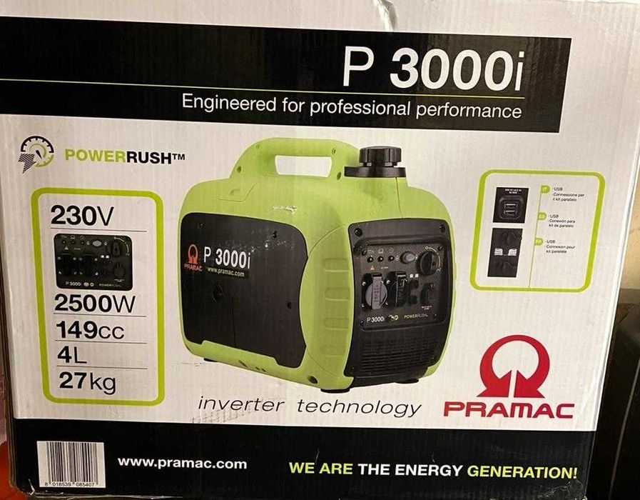 Генератор Pramac P3000i инвертор 2,3 КВТ/2,5 КВТ безшумний
