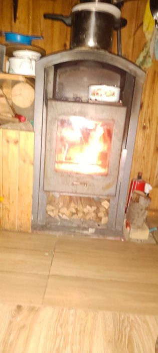Kominek wolnostojacy,koza,niemiecki,Eurotherm,.100x50x40cm,w uzyciu