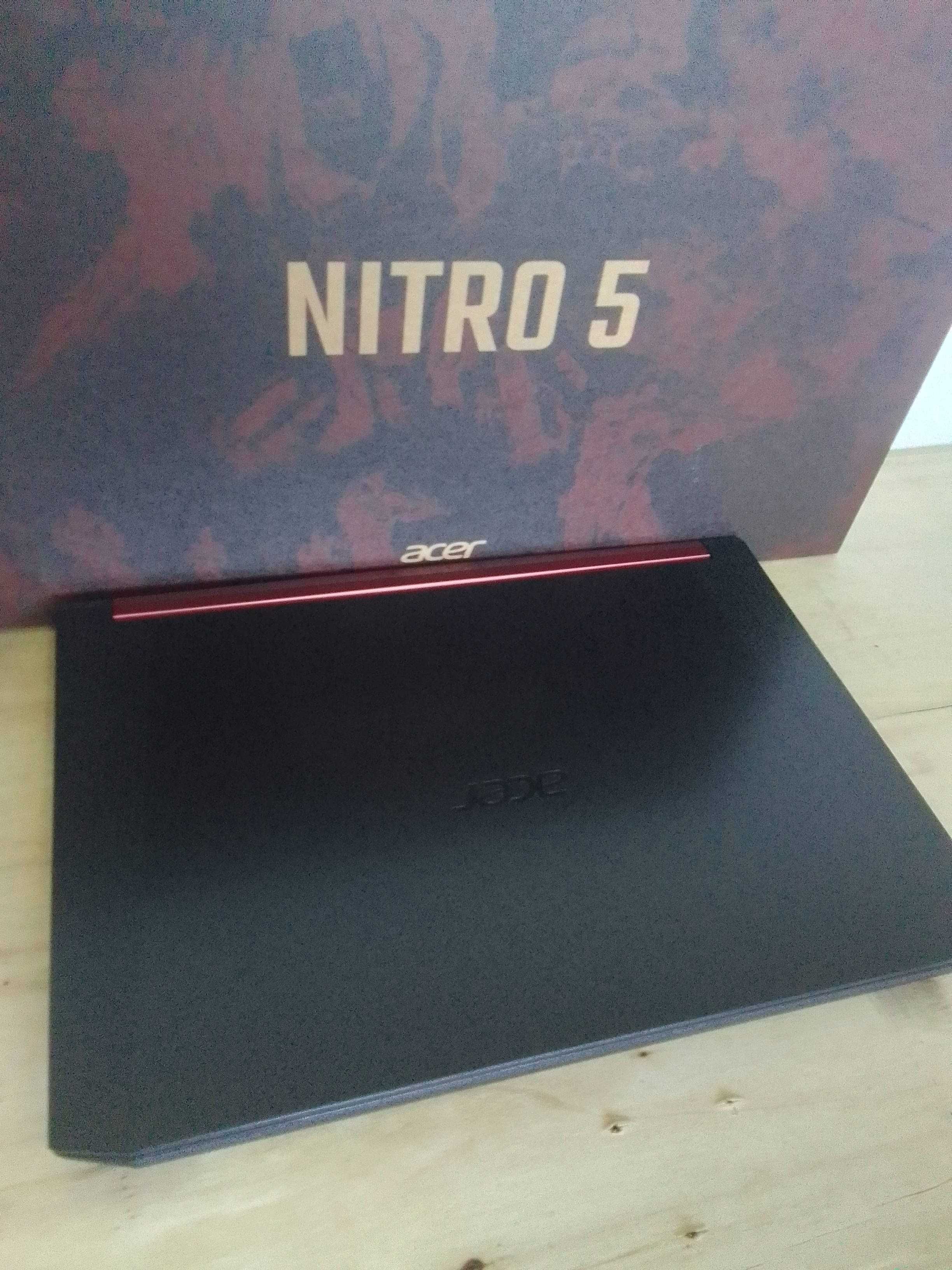 Acer nitro 5 , 2512GB SSD, i7, 1660Ti, Zadbany. Matryca 17'3 144Hz