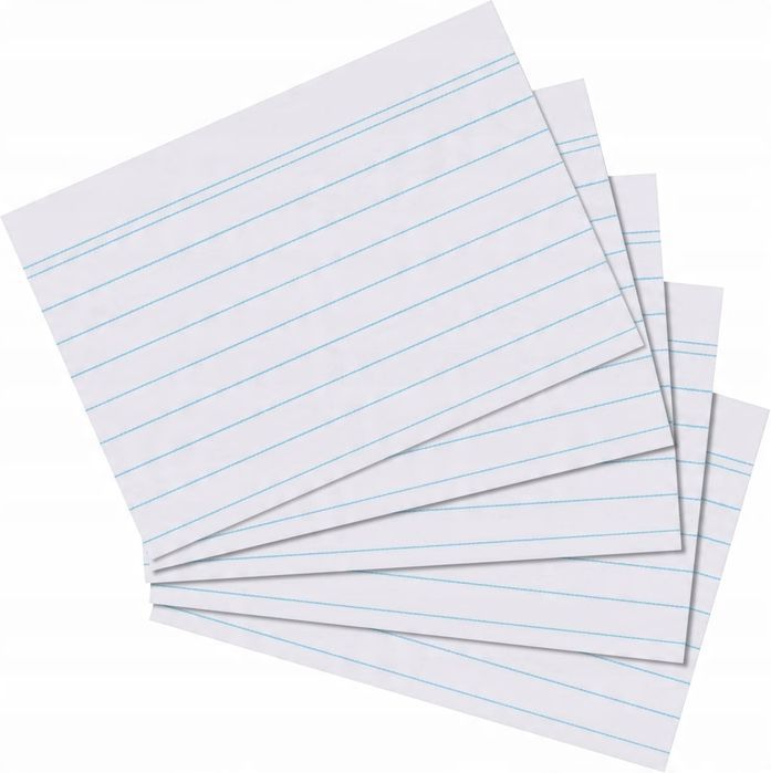 outlet herlitz fiszki w linie a6 1 opakowanie 100 sztuk papier