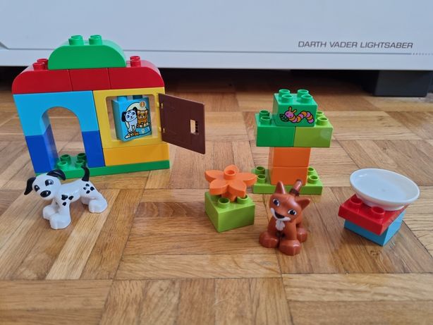 Lego Duplo 2 zestawy: Traktor + Pies i kotek