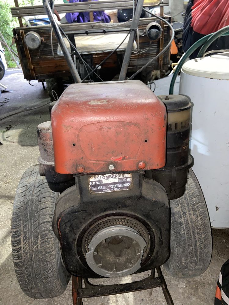 Motocultivador Lombardini c/reboque