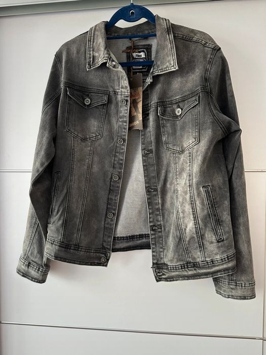 Kurtka jeansowa szara