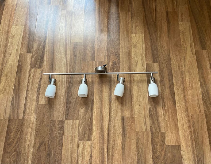 Lampa sufitowa na 4 żarówki podłużna wisząca żyrandol kinkiet wisząca