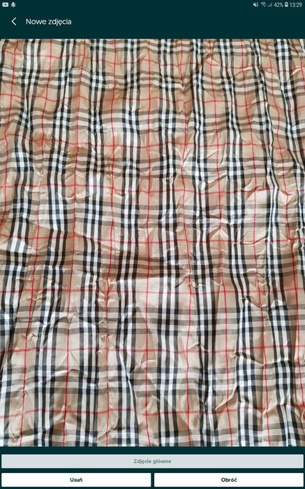 Długi gnieciony szal