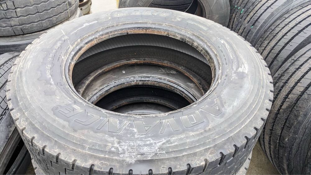 Шины бу резина 315 70 22,5 Адванс и Матадор