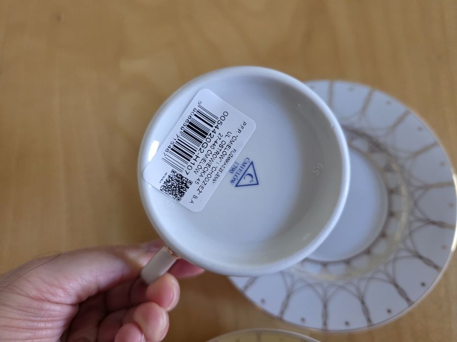 Dwie filiżanki Ćmielów Chodzież Jenny Solaris