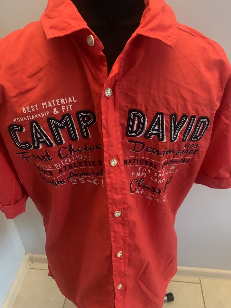 Camp David koszula M bawełna, extra stan na lato, męska jak nowa