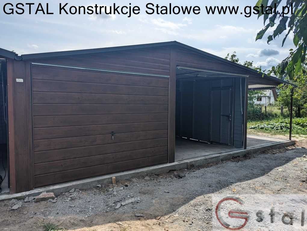 garaż blaszany hala wiata 9x6 8x6 10x6 9x7 12x6 automat profil ocynk