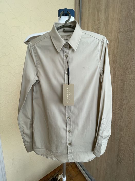 Сорочка Burberry Stone Stretch Cotton Long Sleeve Shirt