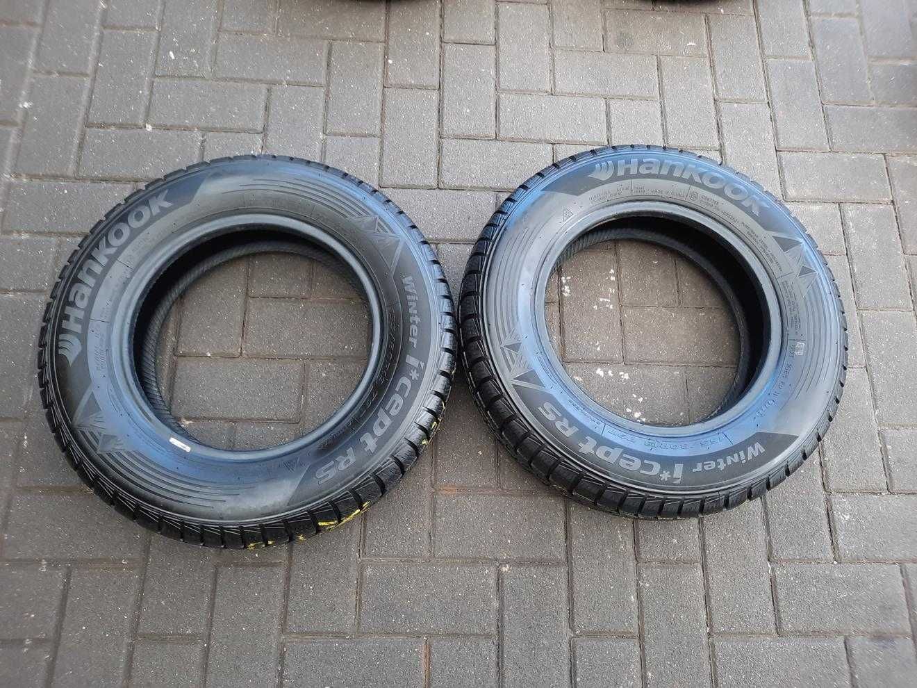 155/80 79T R13 HANKOOK 8mm 2022r jak NOWE Zimowe Opony 2szt