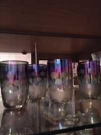 Продам стаканы из цветного стекла, кружки , хрустальные салатницы