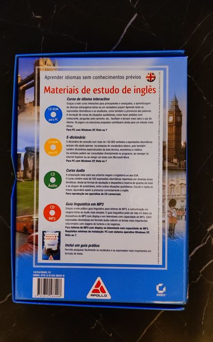 Materiais de estudo de inglês
