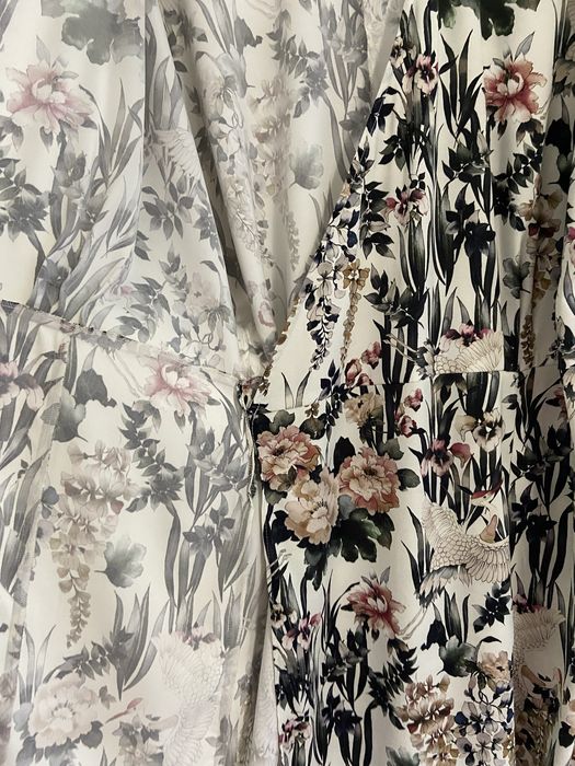 Vestido traçado/quimono da Violeta by Mango