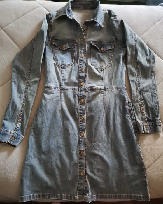 Conjunto vestido e calças tam S