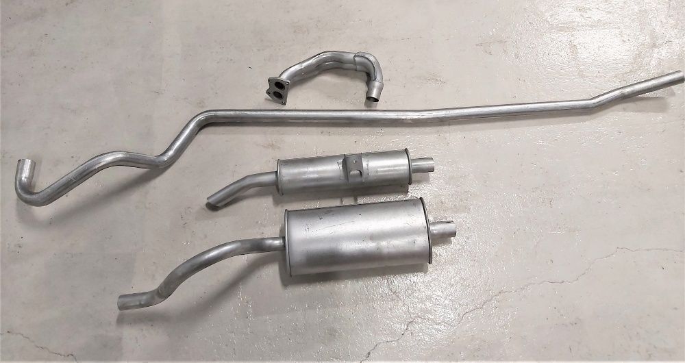 Fiat 125 Tłumiki tłumik rura wydech komplet - Fabrycznie NOWY !!