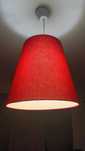Abajour grande vermelho