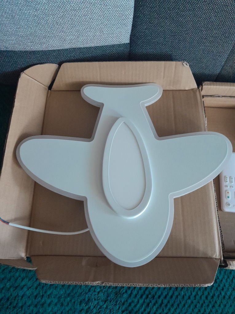 Lampa sufitowa LED dla dzieci, kreatywna lampa sufitowa 48 W, biała