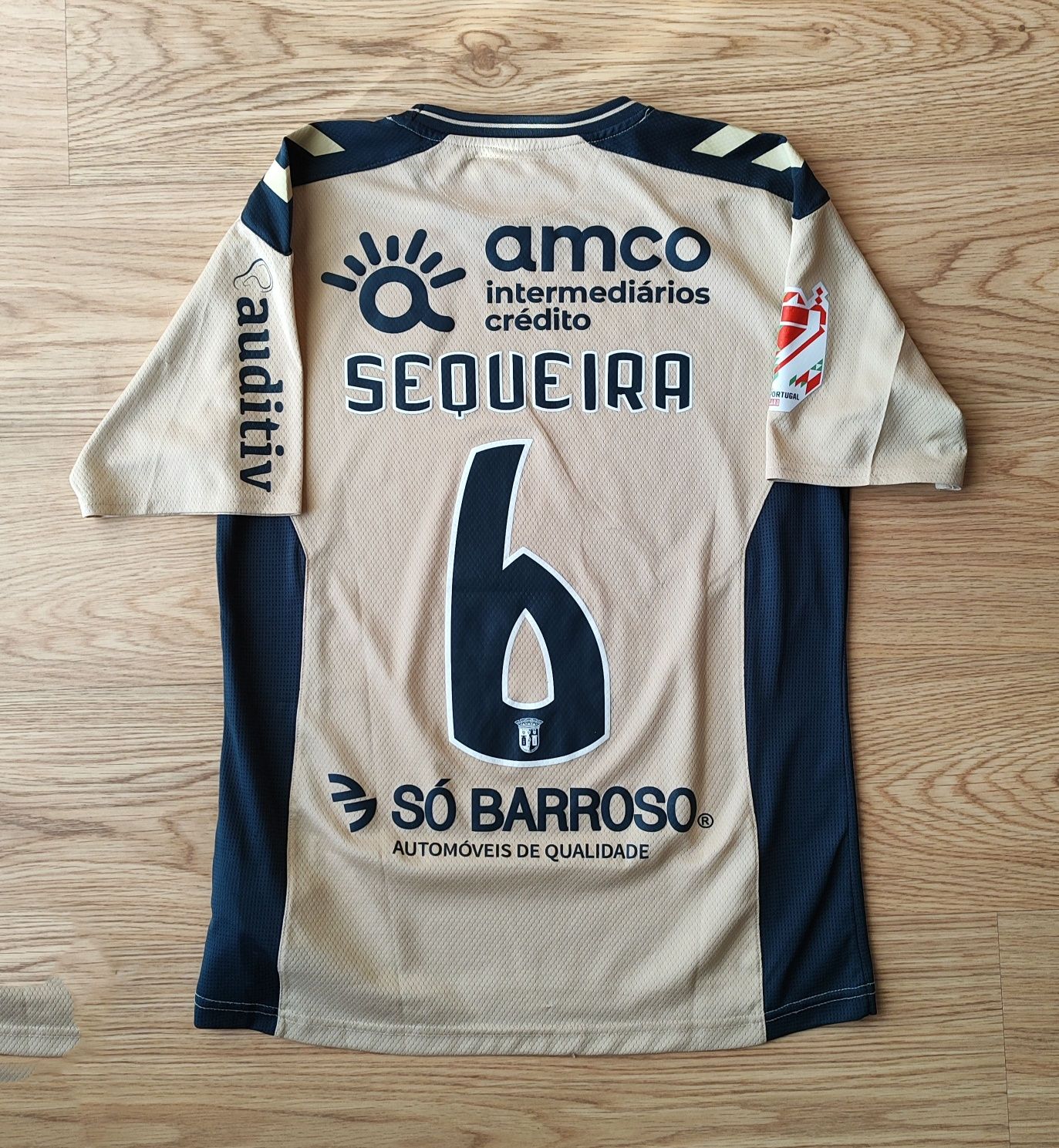 Camisola de jogo usada pelo Sequeira no SC Braga Taça de Portugal