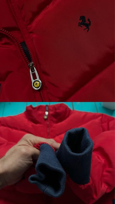 Пуховая куртка Ferrari Red, размер XS, пуховик, зимняя куртка