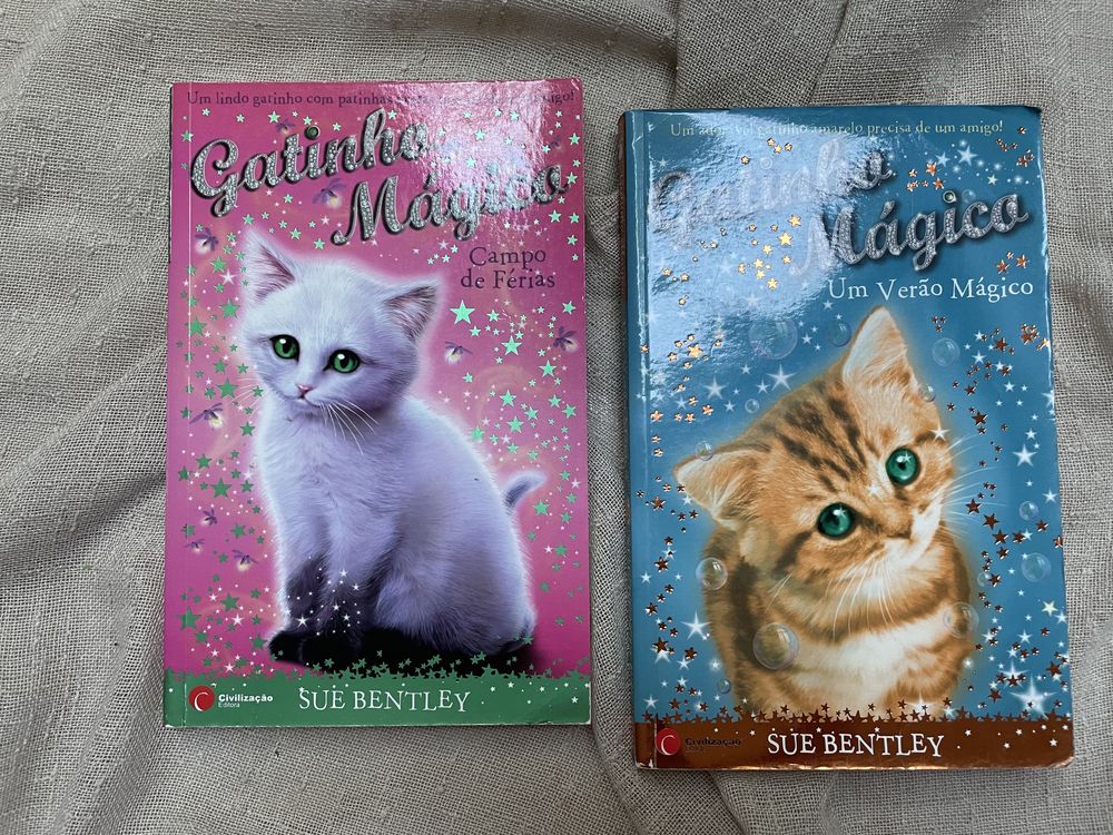 2 livros Gatinho Mágico