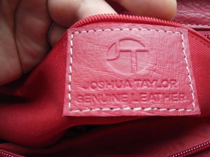 Дизайнерская сумка Joshua Taylor, новая, кож. красная