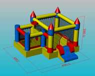 Insuflável Castelo de bolas em pvc (Novo)