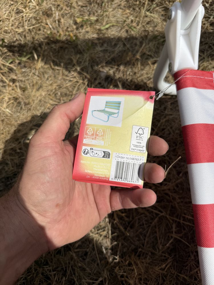 Fotele plażowe z metką jak nowe