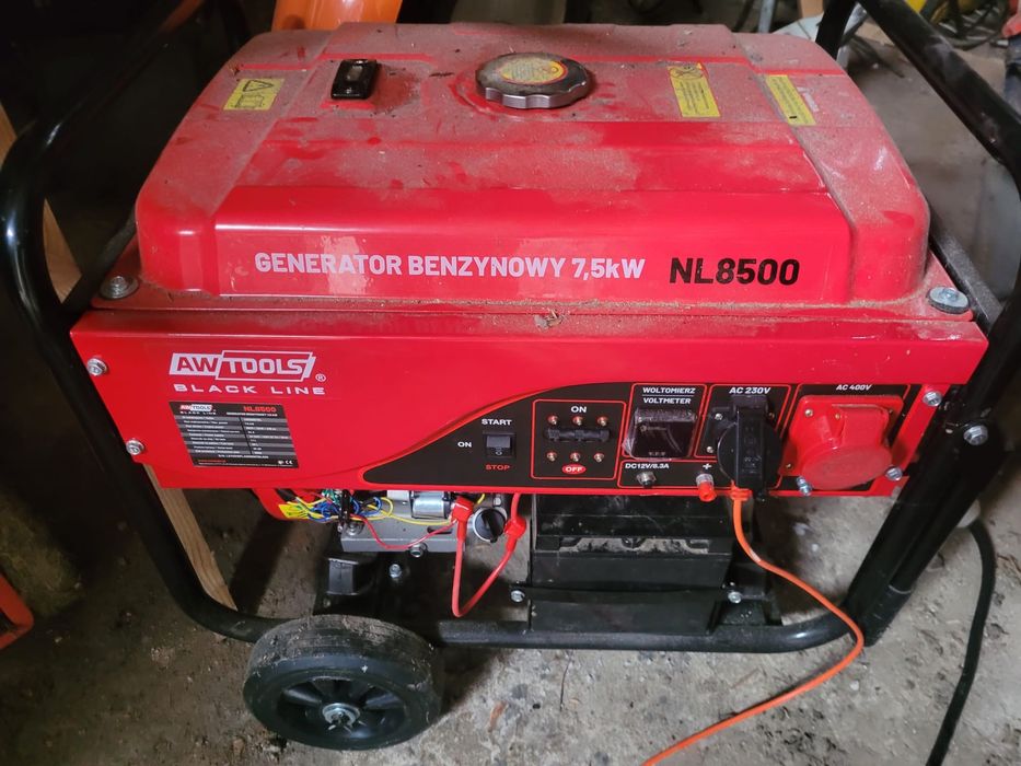 Agregat prądotwórczy benzynowy 7,5 kW AW Tools Black Line NL 8500