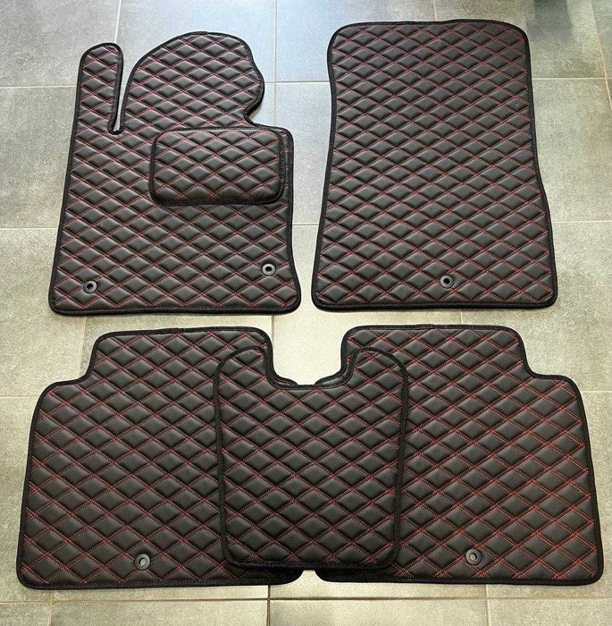 Коврики із екошкіри для Hyundai Santa Fe\ Sonata\ Tucson\ Kona\екокожа