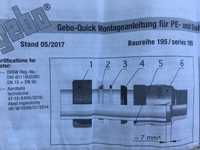 Муфта соединение труб воды,отопления,газа GEBO QA 2"(59.7-63.6 мм)