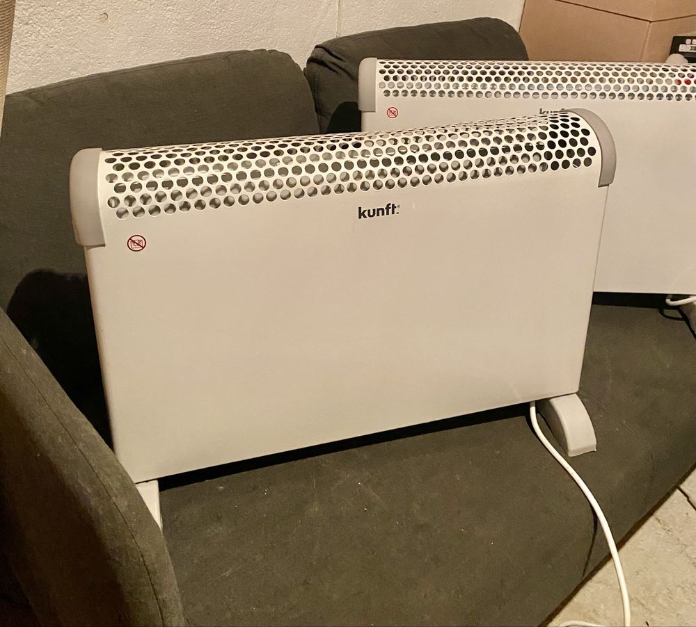 2 Aquecedores Convector KUNFT  1800W - c/ garantia