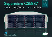 НОВА Дискова полиця Supermicro CSE847 JBOD | 45x 3,5" SAS/SATA + РЕЙКИ