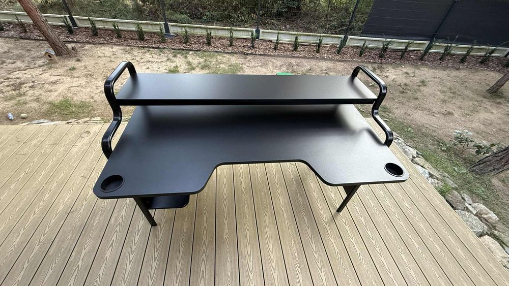 Biurko Ikea czarne gamingowe, FREDDE
