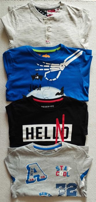 C&A_RESERVED_roz. 134-140 cm_zestaw 4 bluzek_longsleeve_długi rękaw