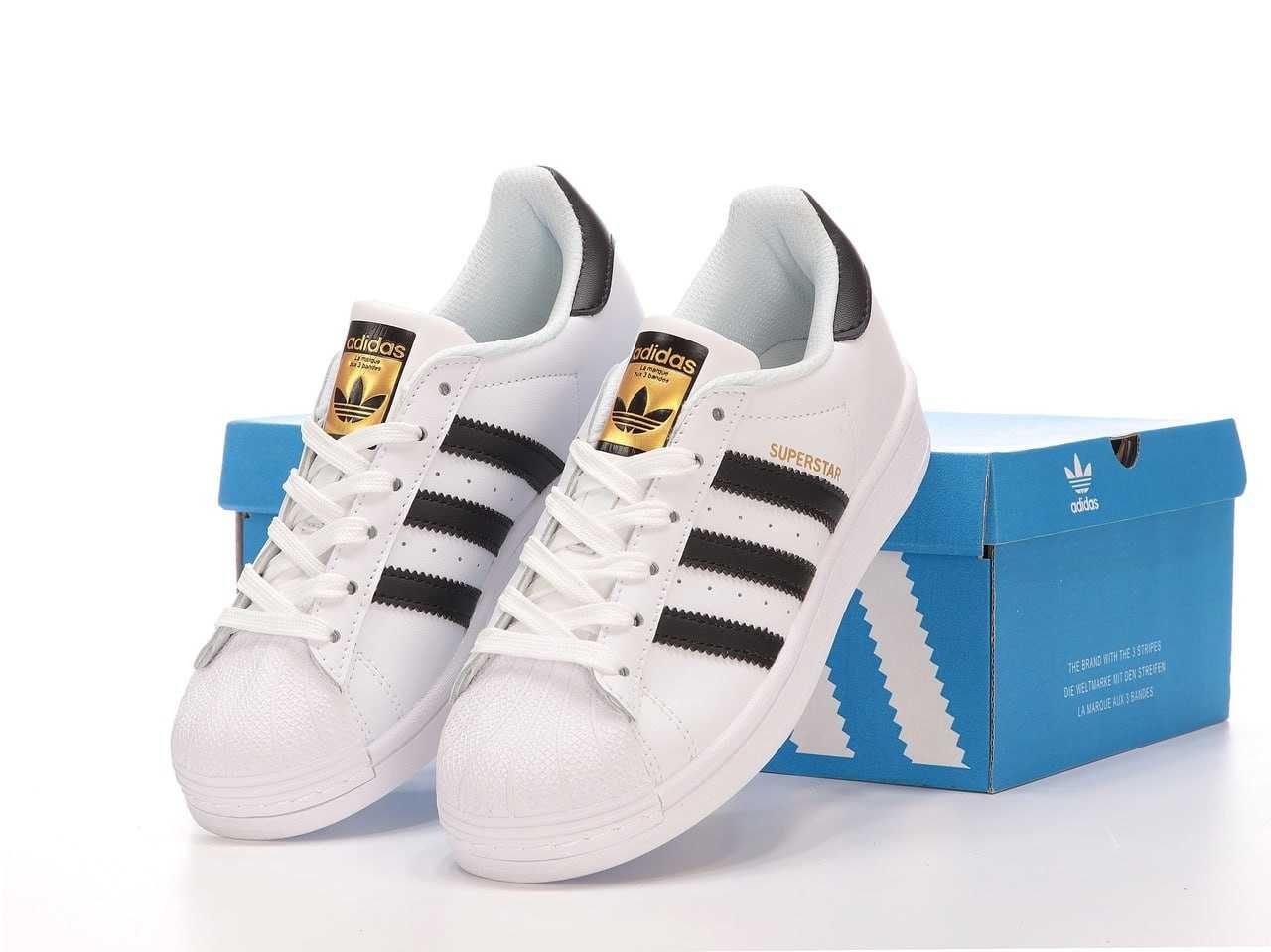 Унисекс белые кожаные кроссовки Adidas Superstar TMNT кросівки адідас