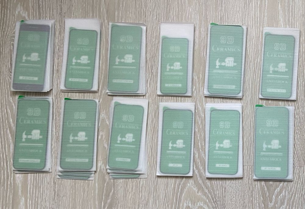 Плівка 9D керамічна для IPNONE 6,7,8,X,,11,12,13,14,15 РОЗПРОДАЖ !!!
