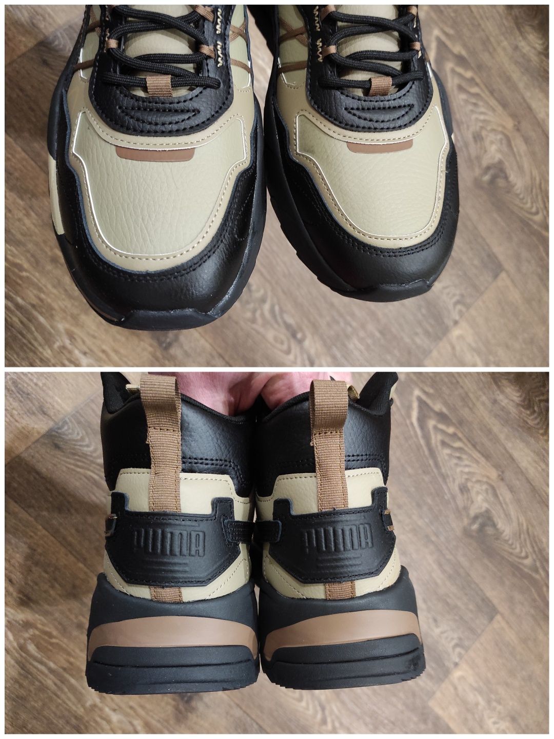 45 Puma Trinity Mid Hybrid оригінальні шкіряні чоловічі кросовки