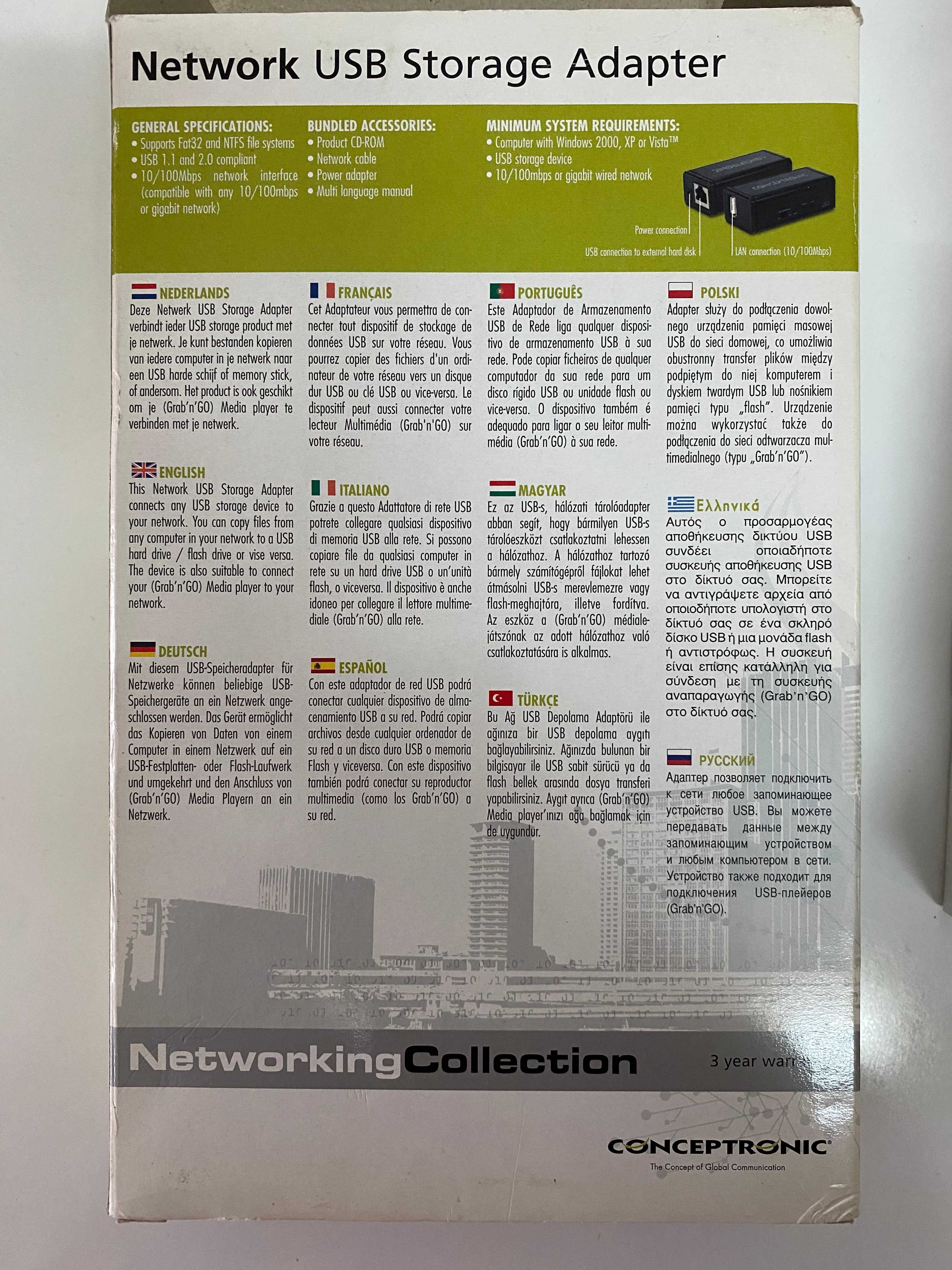 Conceptronic conversor de USB para rede