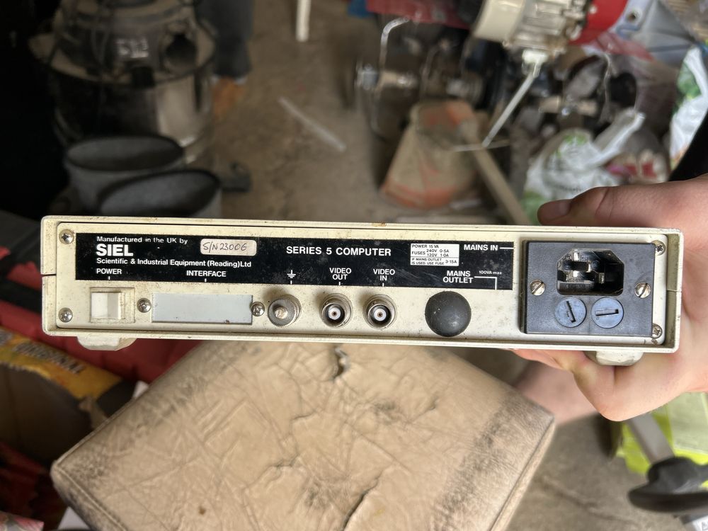 Zabytkowy komputer SIEL Series 5 + monitor CRT VM2412- retro medyczny