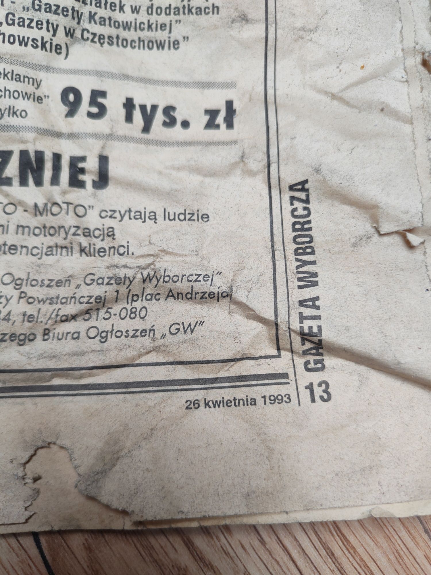 Gazeta wyborcza 1993