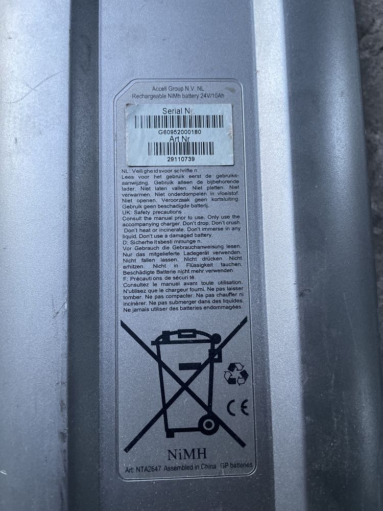 Батарея Sparta 24v 28.8v 36v на електро-велосипед акб
