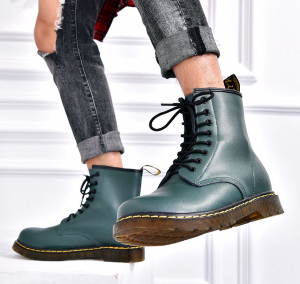 Glany Combat Boots botki zielone unisex 1460 kozaczki