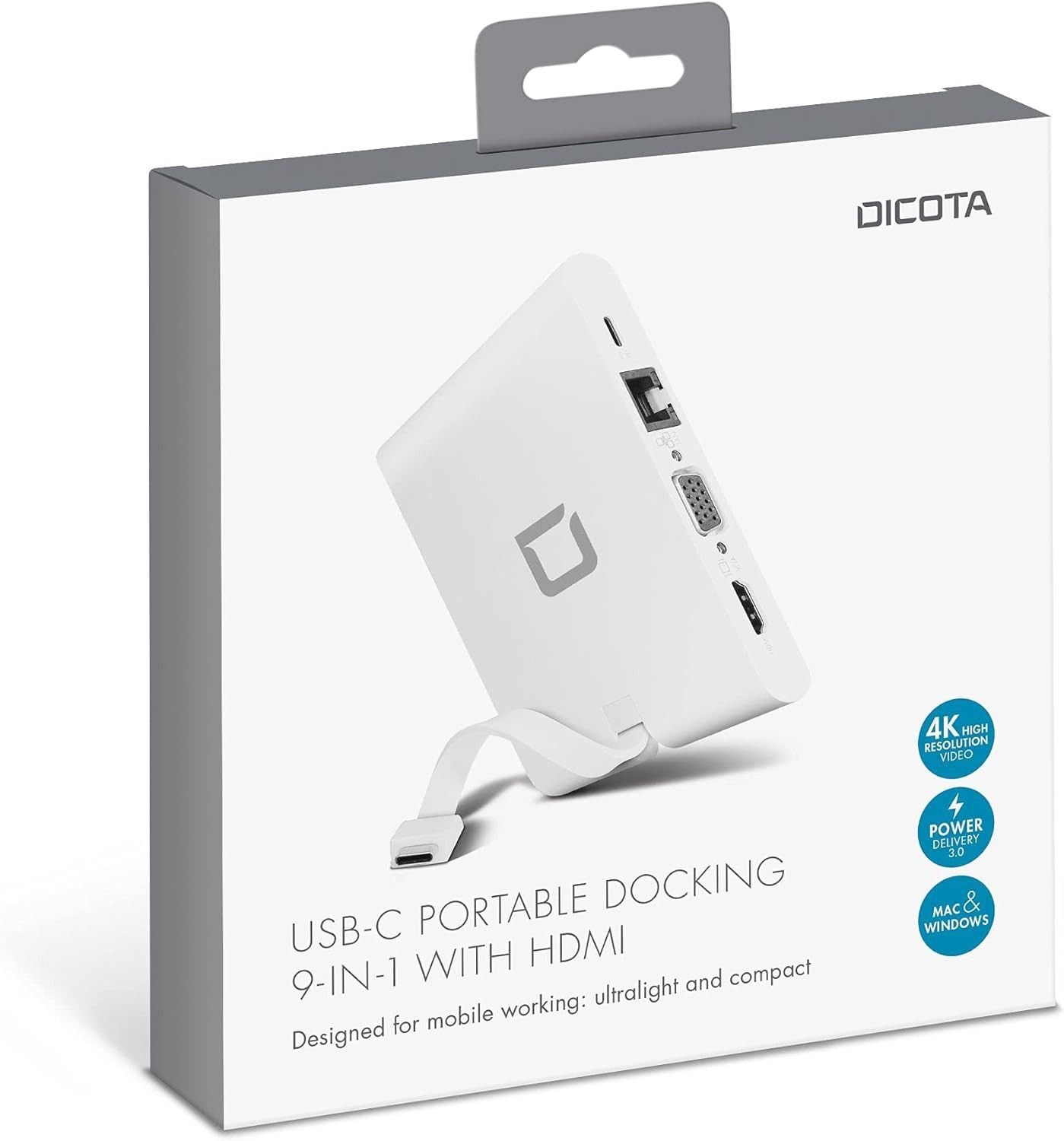 Przenośna Stacja Dokująca USB-C 9w1 HDMI D31729