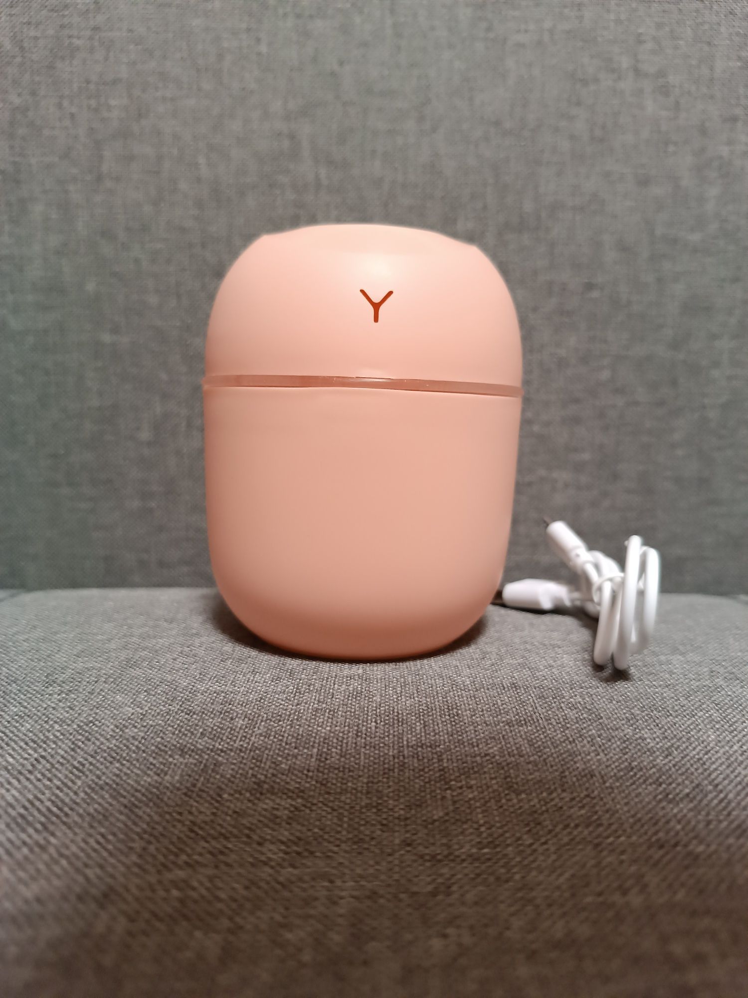 Рожевий зволожувач повітря та нічник + подарунок
