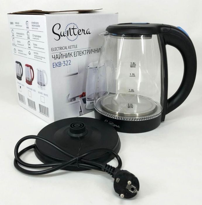 Електричний скляний чайник / Электрический стеклянный чайник