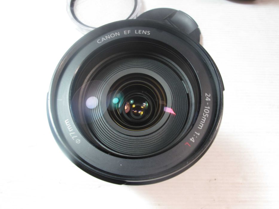 Canon 24-105 L IS completa com filtro estado TOP+TOP