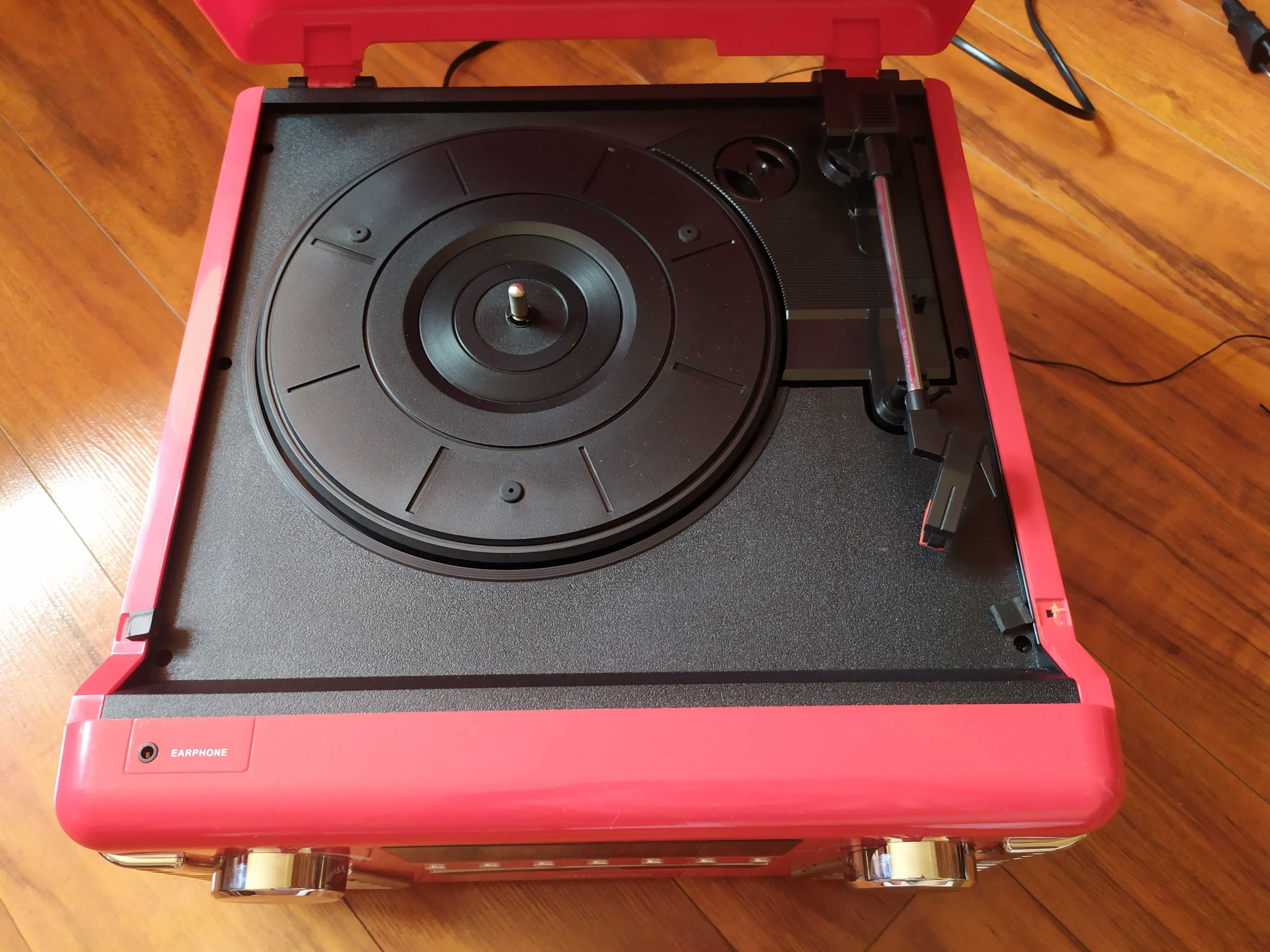 Gramofon Chronox E-6060 Retro Stereoanlage Red