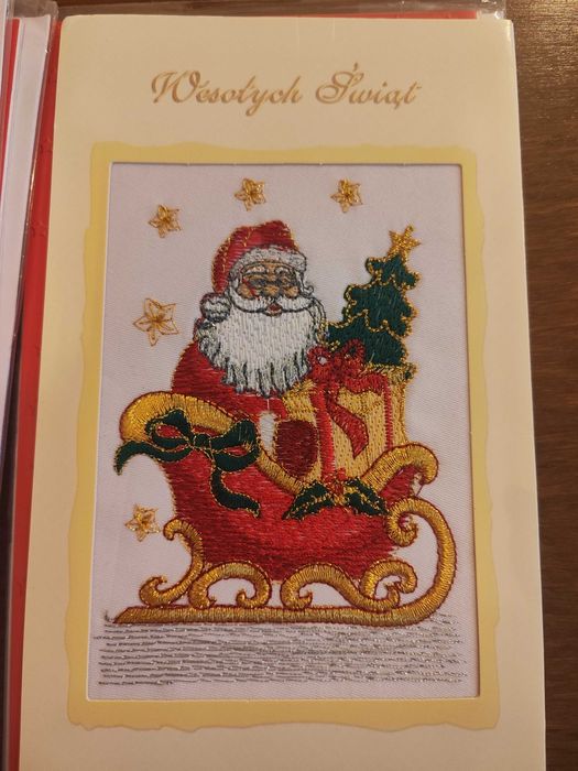 Świąteczne #haftowane kartki#biezniki#serwetki#haftowany recznik#