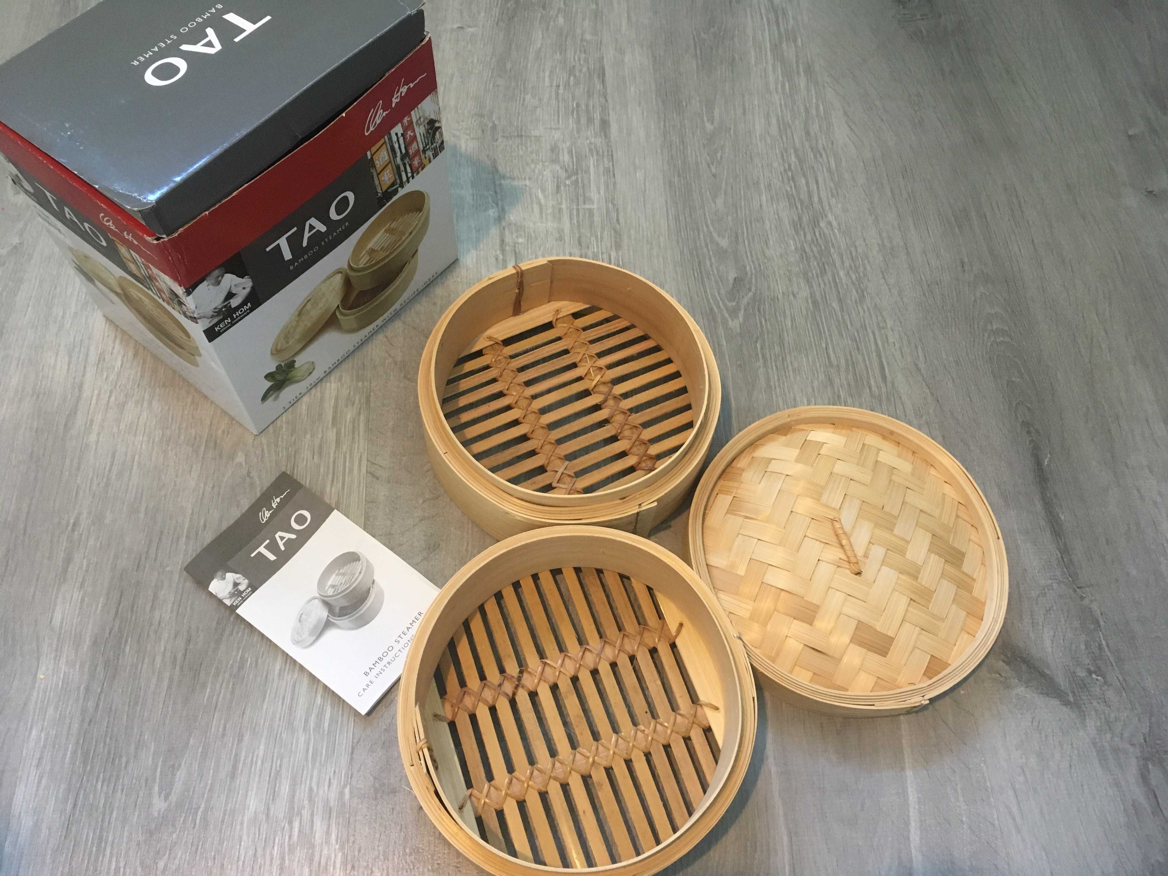 Panela vapor Bamboo TAO 2 andares 20cm 100% NOVA